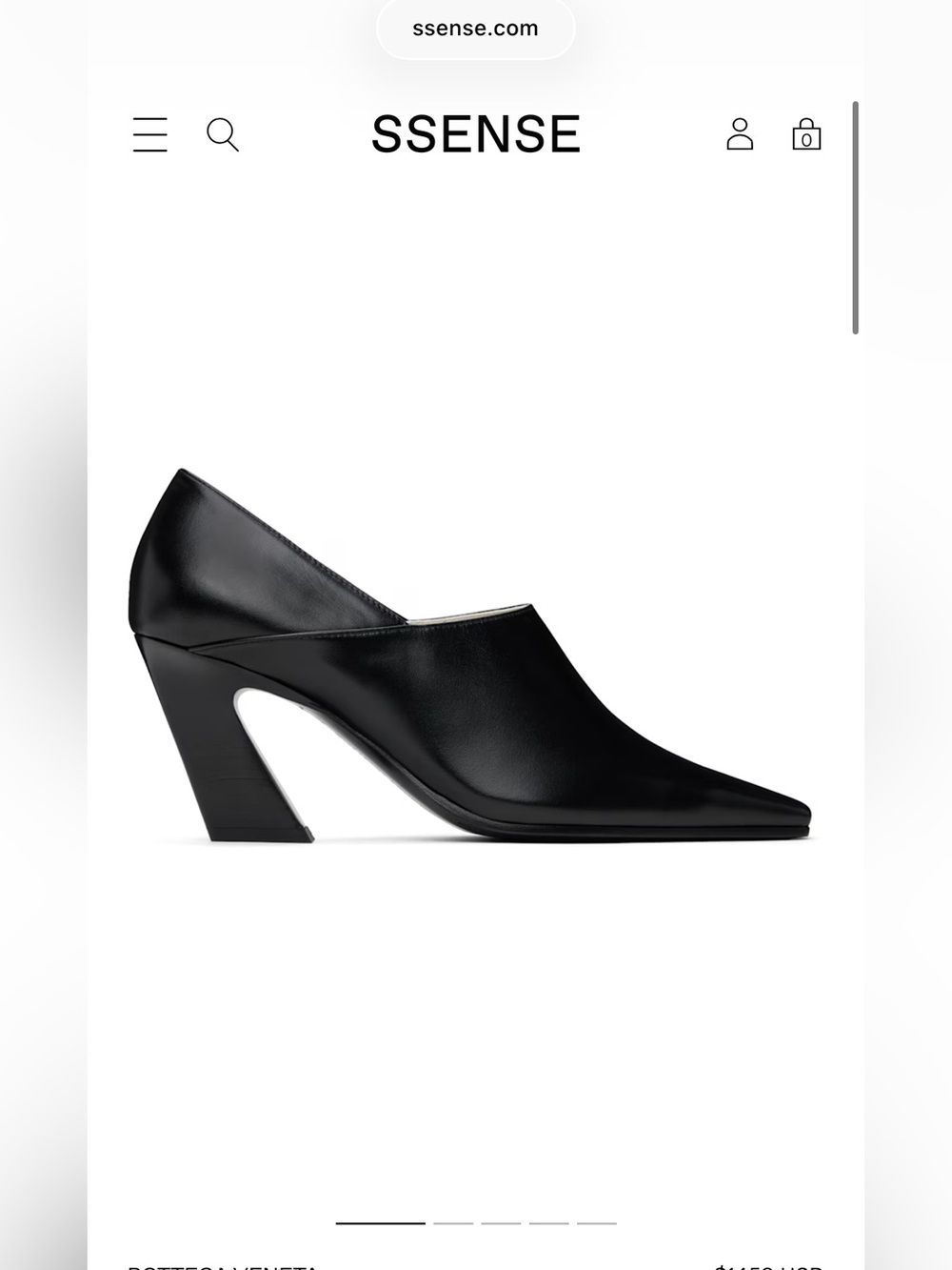 Bottega Veneta Black Lewis Heels
